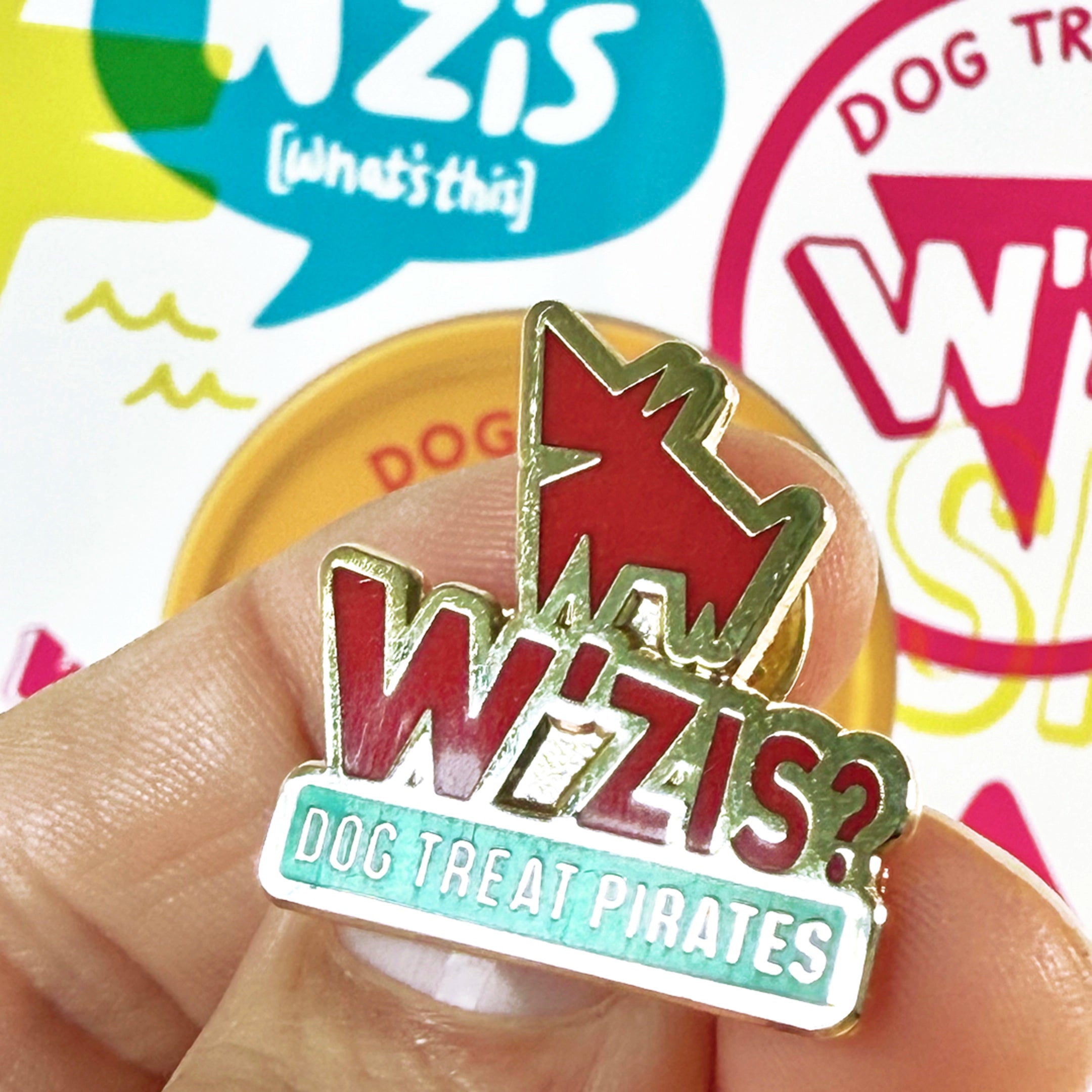 W’ZIS pirate badge close-up