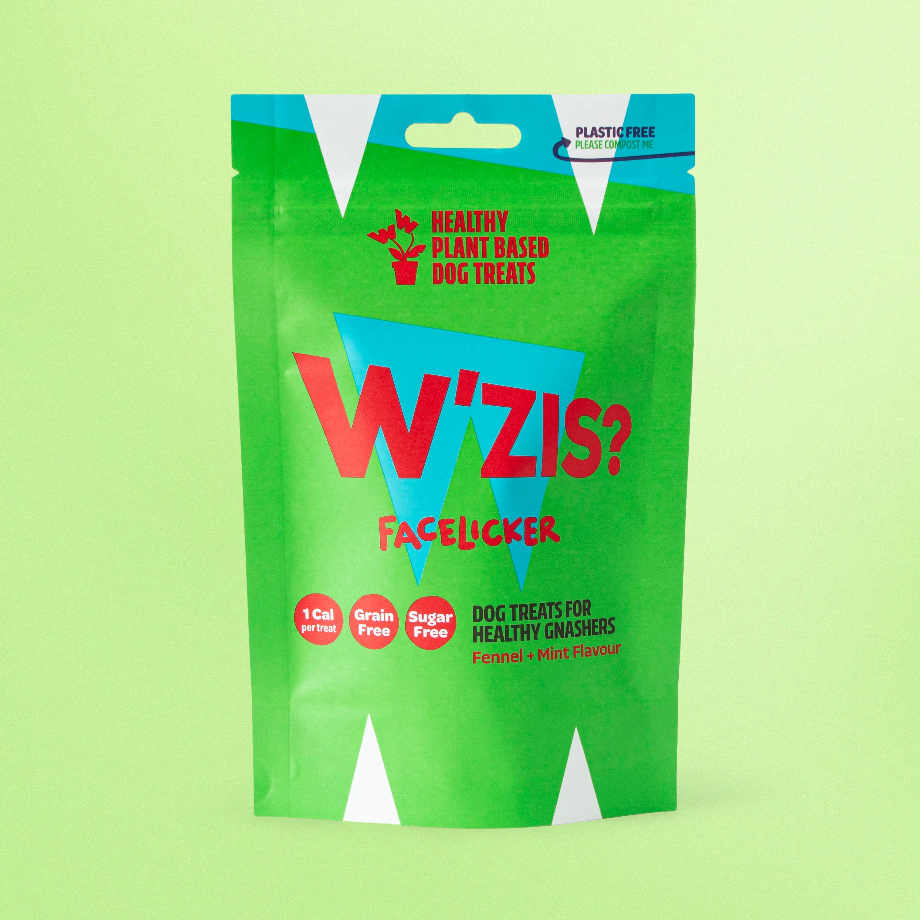 W’ZIS Breath freshening dog treats pouch front