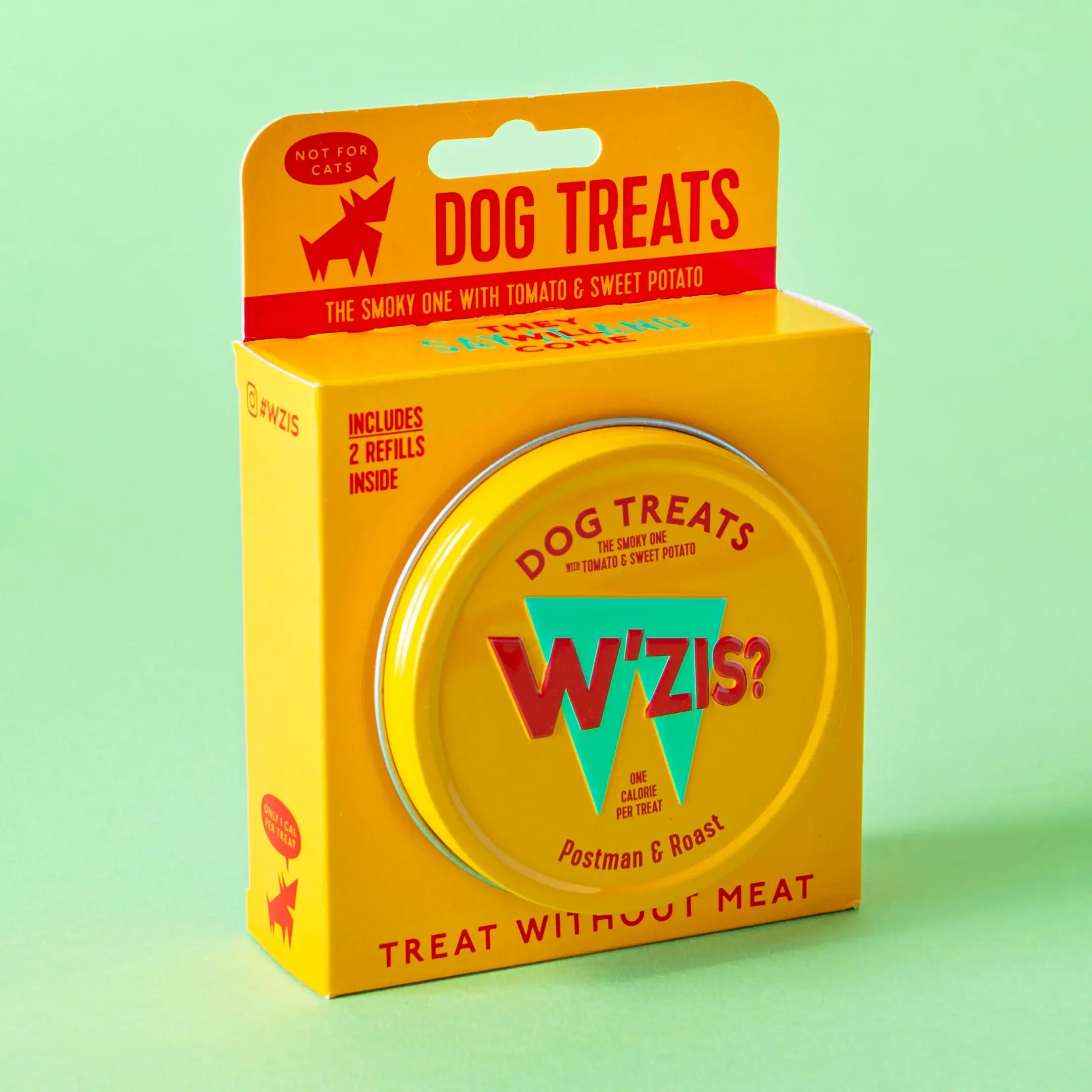 W'ZIS Postman & Roast tin refill pack - perfect gift for dog lovers